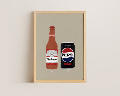 Budweiser & Pepsi Max Print