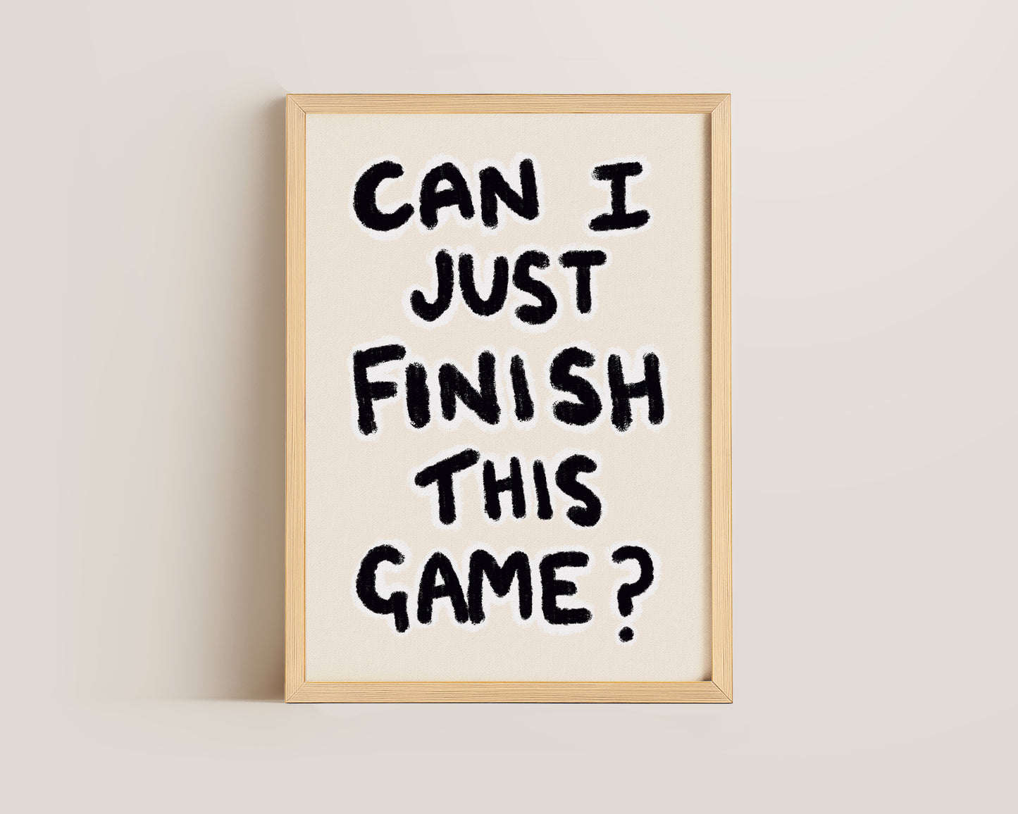 Finish This Game Gaming Print