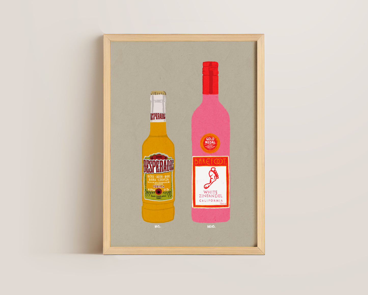 Desperados & White Zinfandel Print