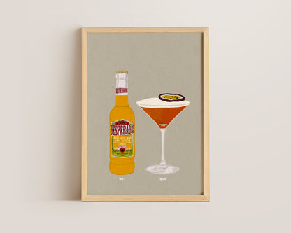 Desperados & Pornstar Martini Print