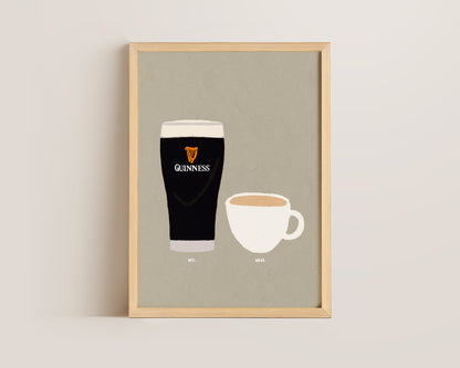 Guinness & Cup Of Tea Print