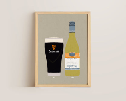 Guinness & Oyster Bay Print