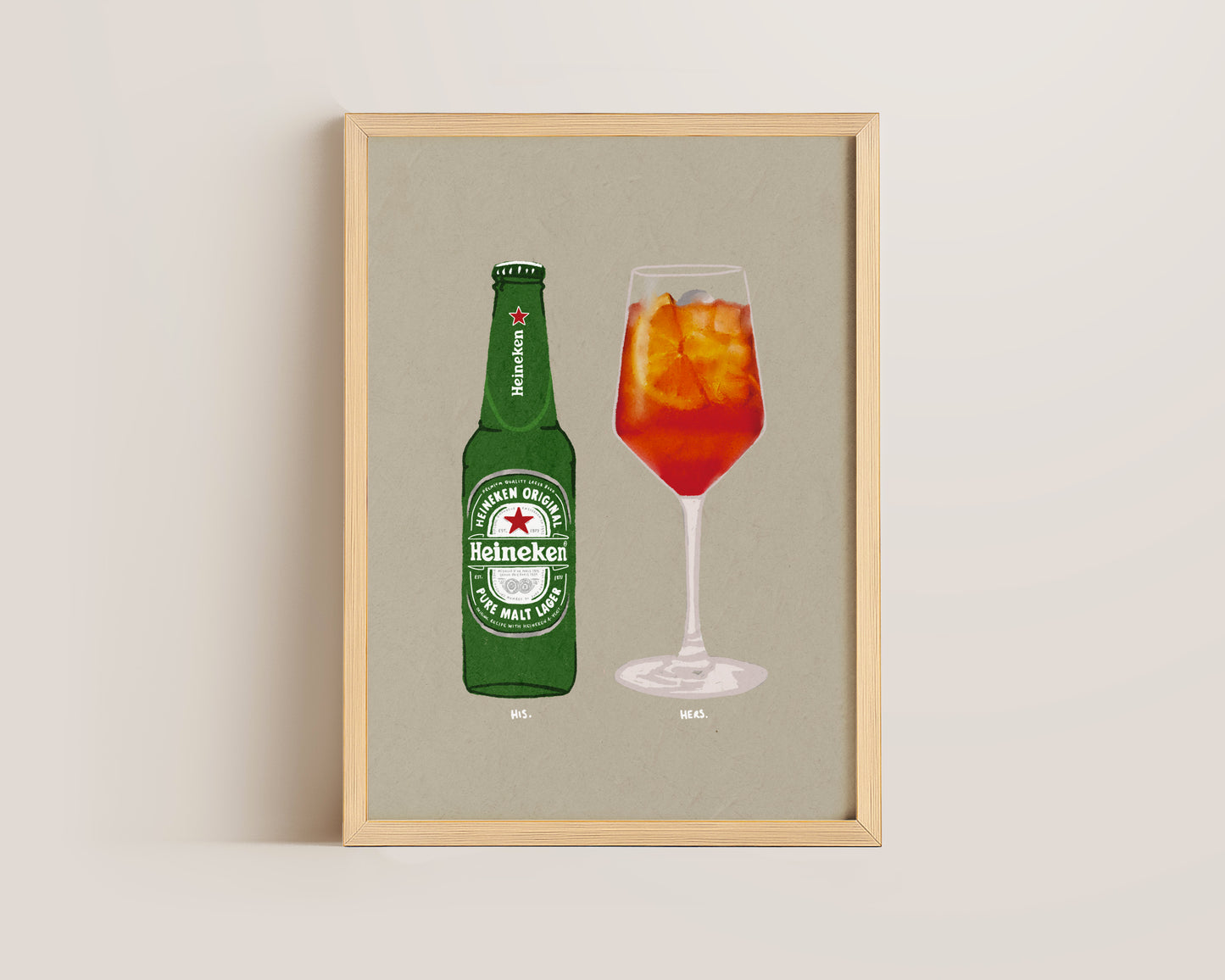Heineken & Aperol Spritz Print