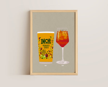 Inch's & Aperol Spritz Print