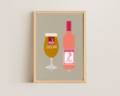 Madri & Pink Moscato Print