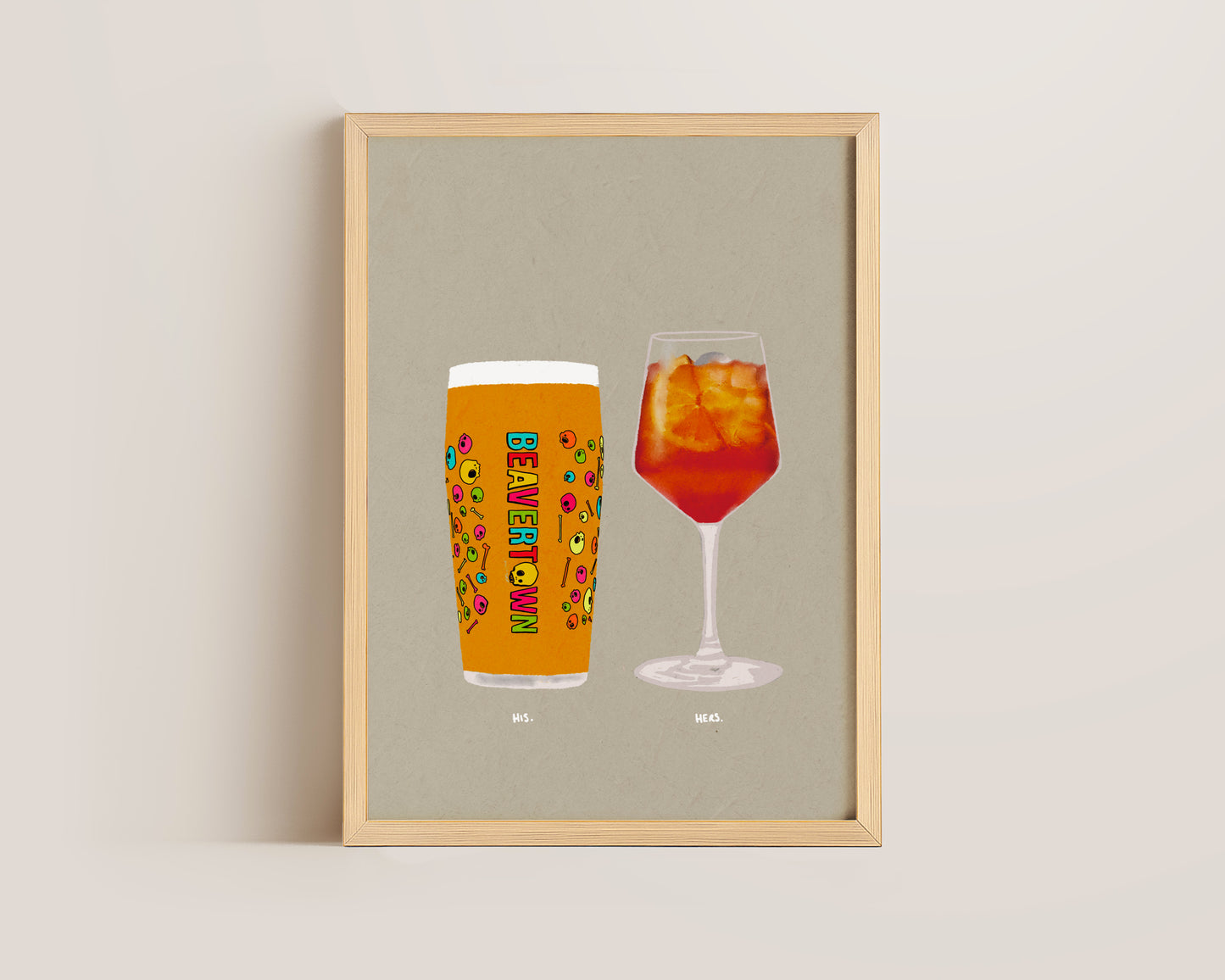 Neck Oil & Aperol Print