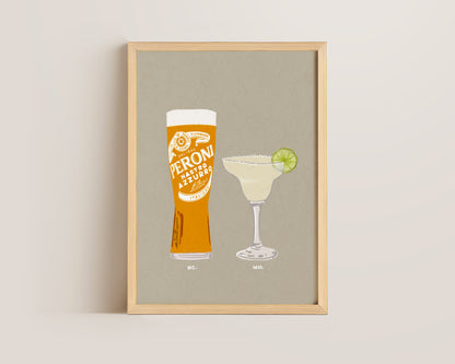 Peroni & Margarita Print