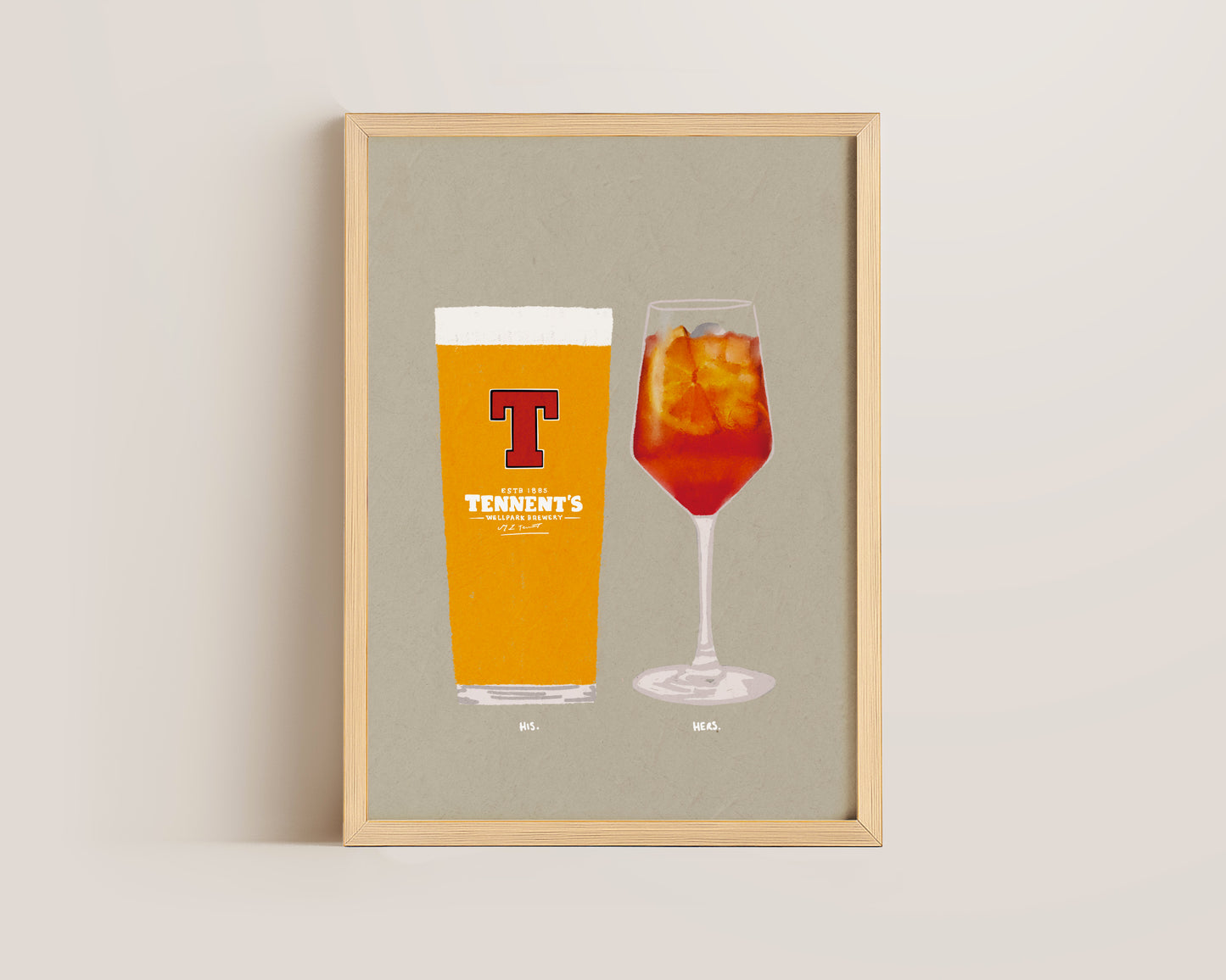Tennents & Aperol Spritz Print