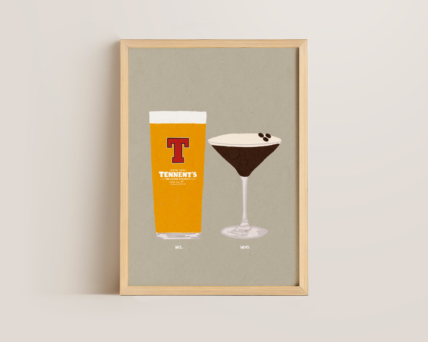 Tennents & Espresso Martini Print