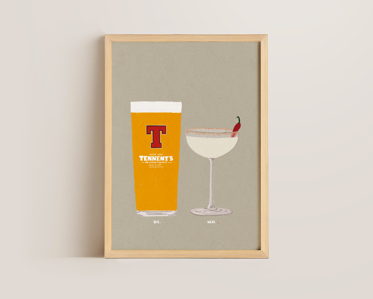 Tennent's & Spicy Marg Print