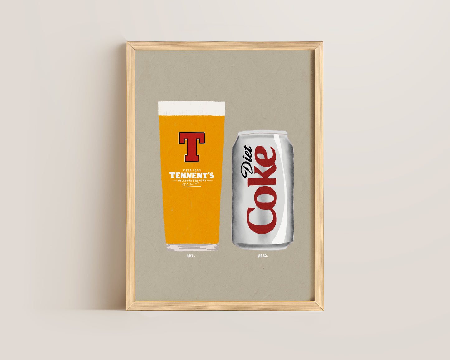 Tennents & Diet Coke Print