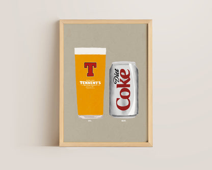 Tennents & Diet Coke Print