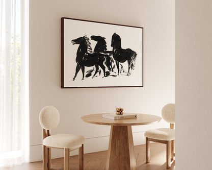 Three Horses Canvas