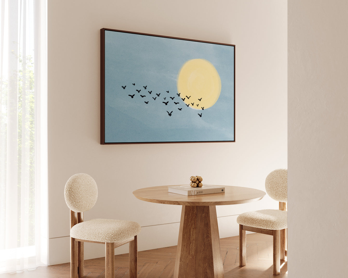 Birds Flocking Canvas