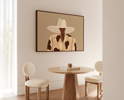 Cow Print Chic Canvas