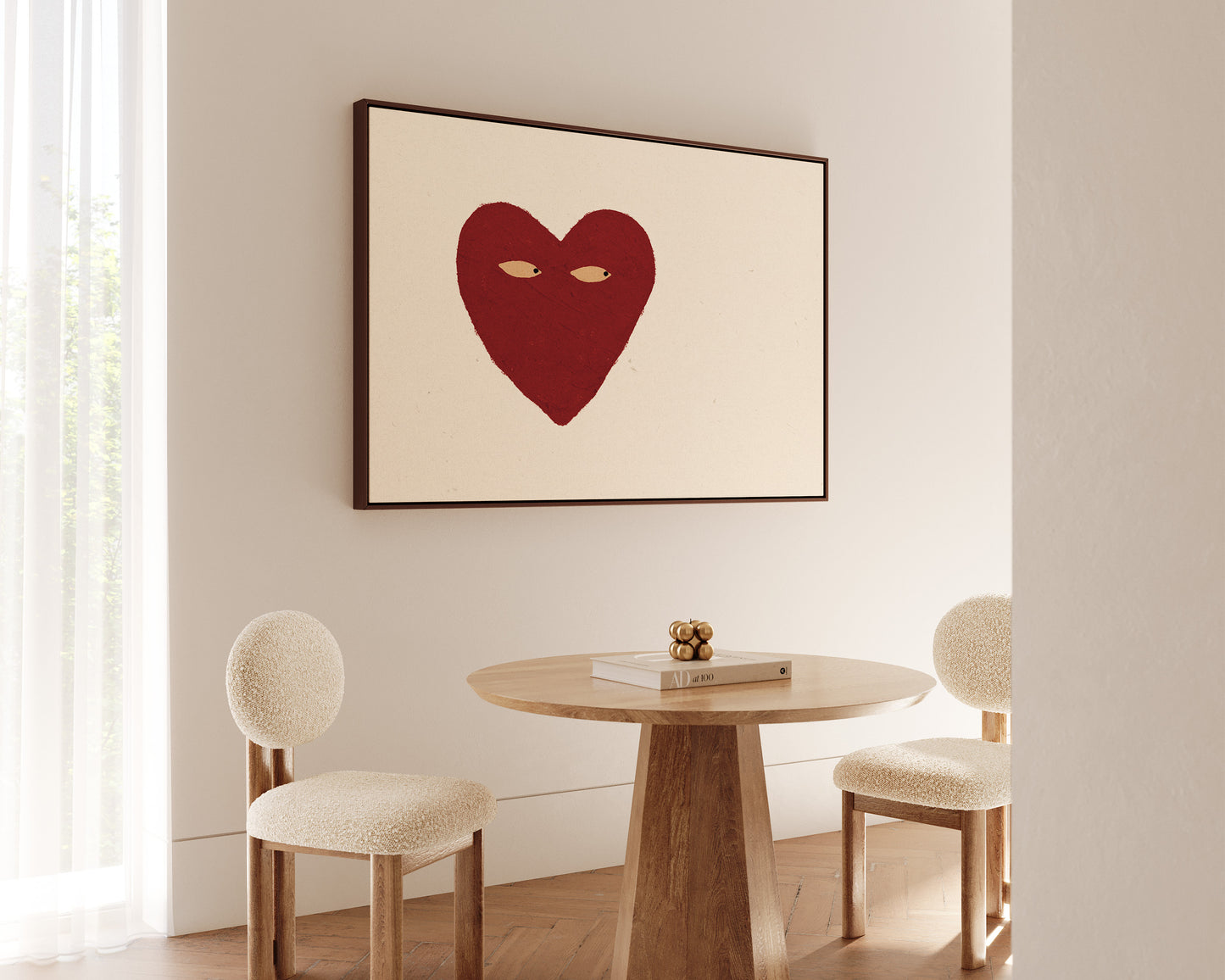 Love Heart Side Eye Canvas