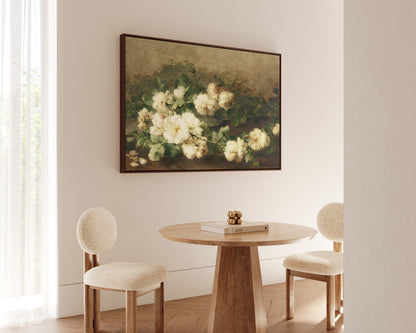 White Roses Canvas