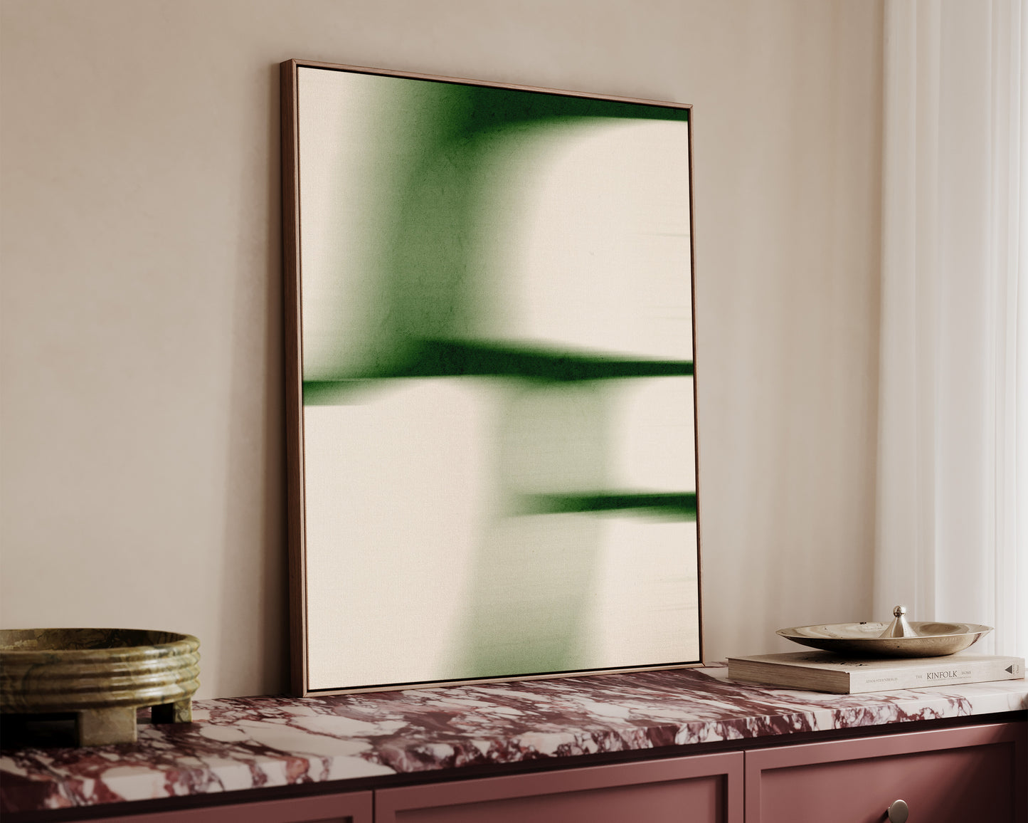 Green Blur No. 2 Canvas