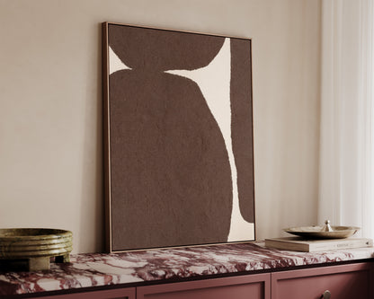 Brown Shapes Canvas