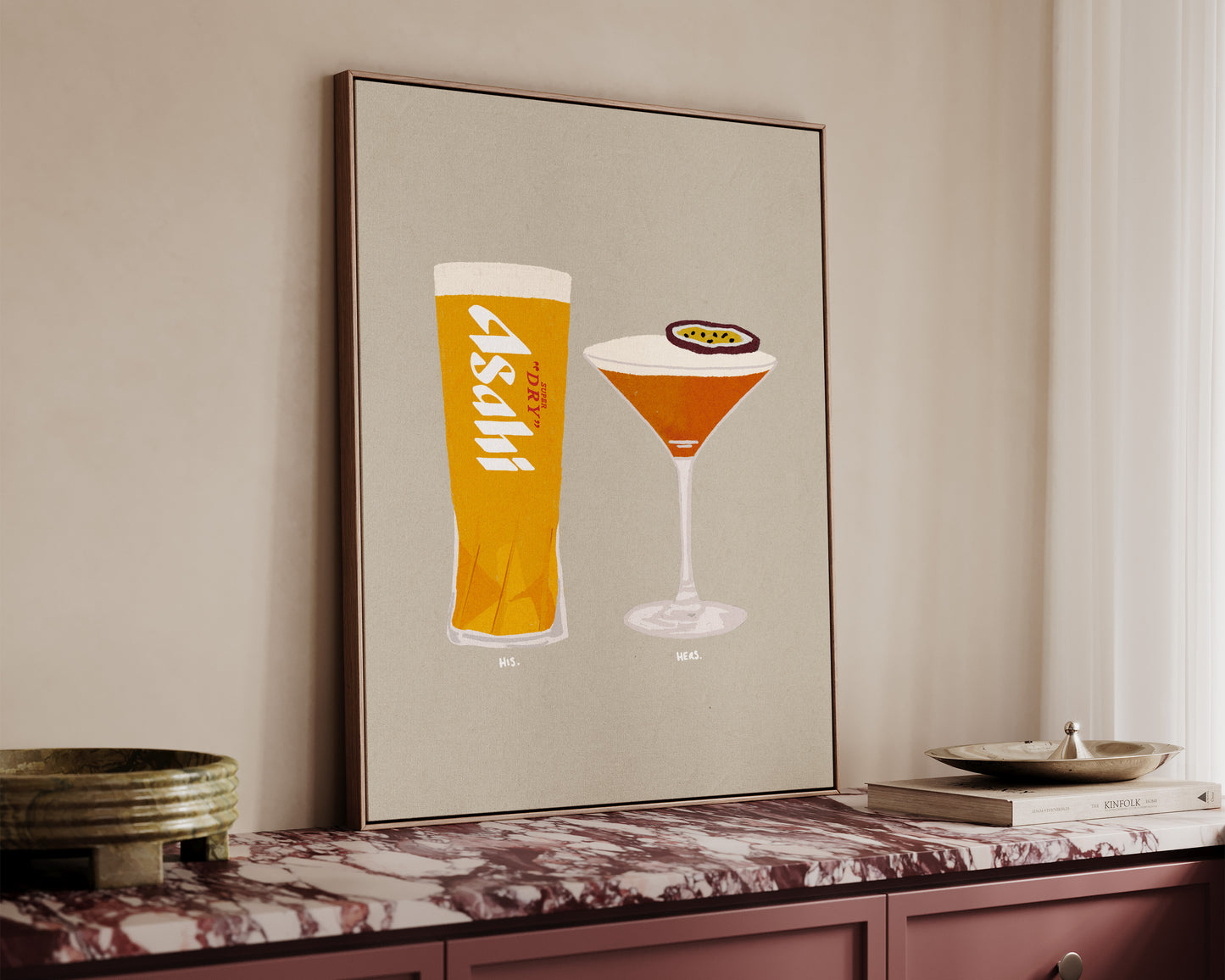 Asahi & Pornstar Martini Canvas
