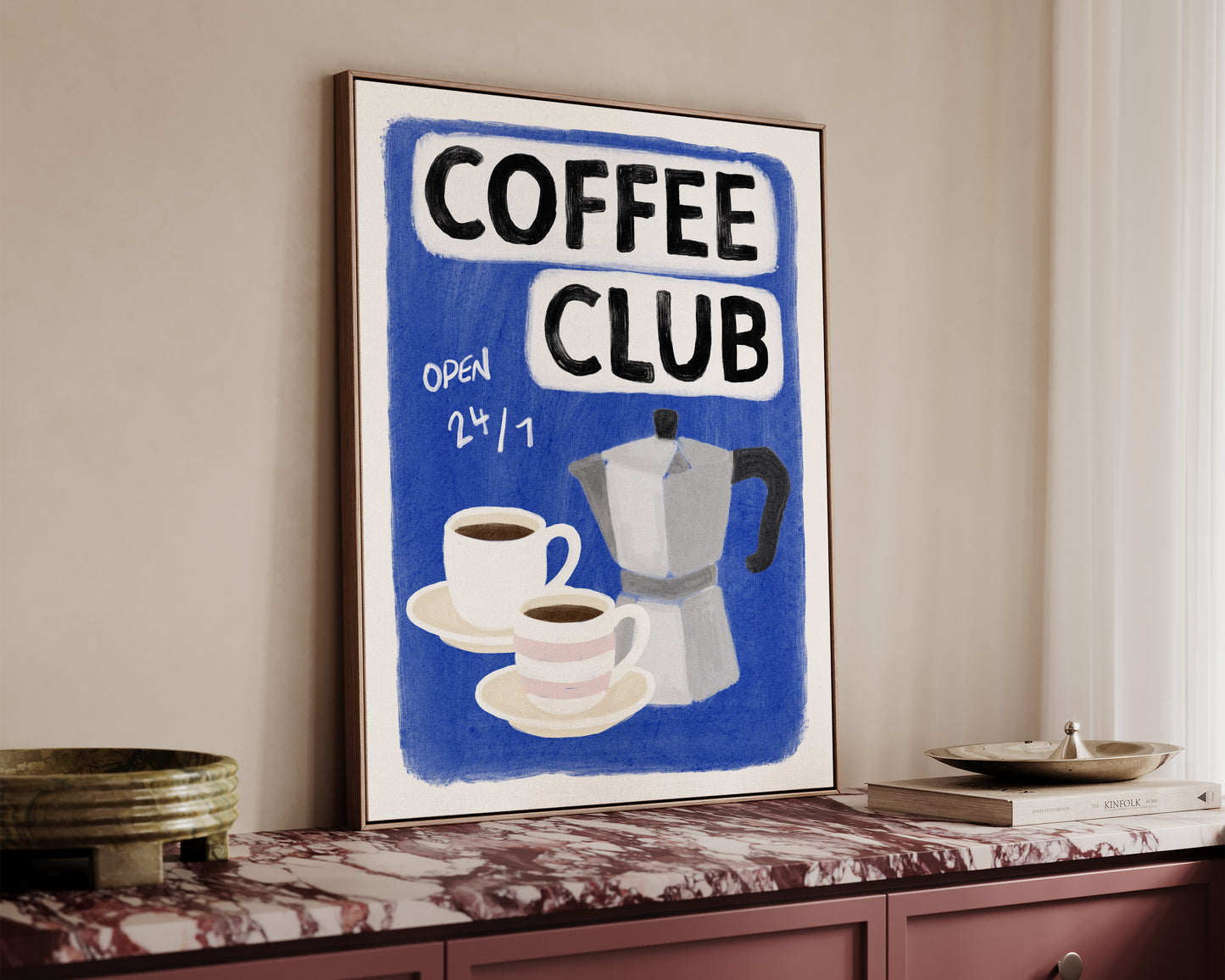 Coffee Club 24/7 Blue Canvas