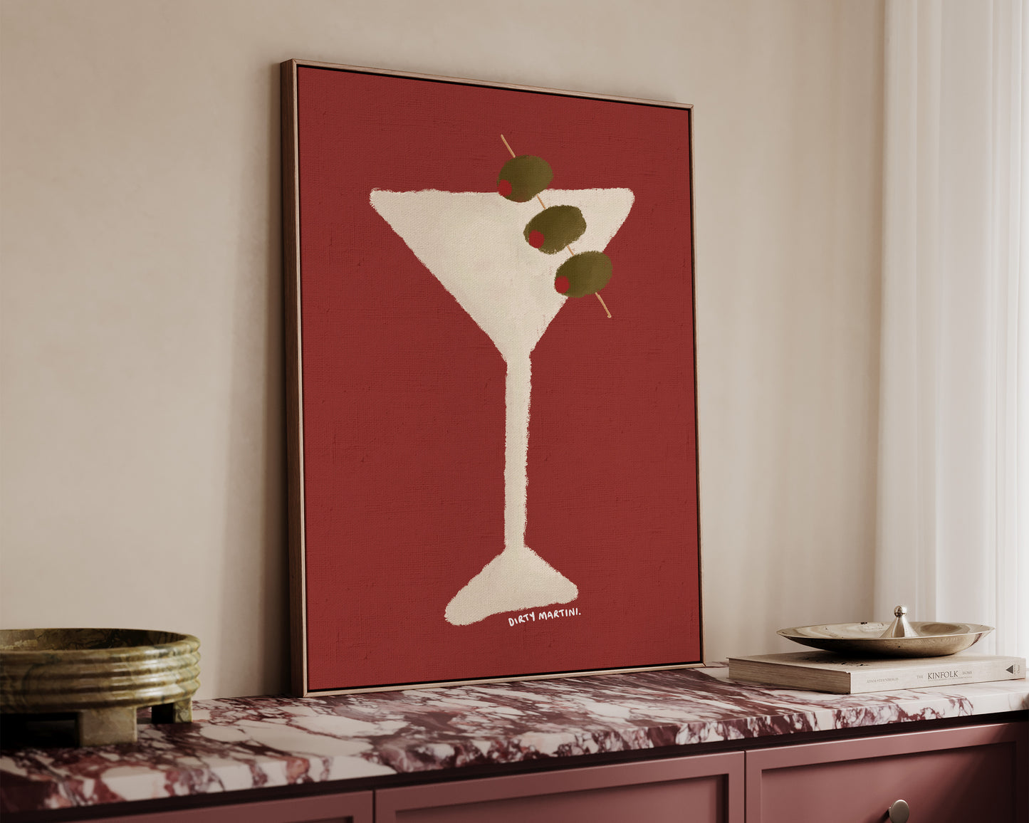 Dirty Martini Oil Canvas