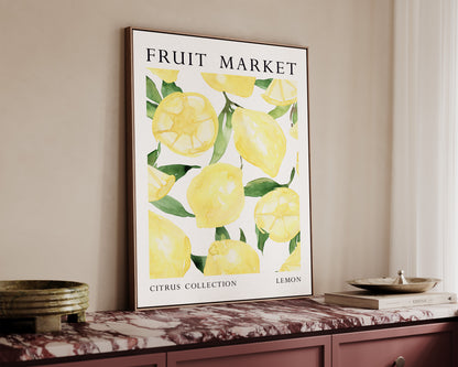 Fruit Market Lemon Canvas
