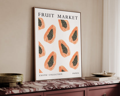 Fruit Market Papaya Canvas
