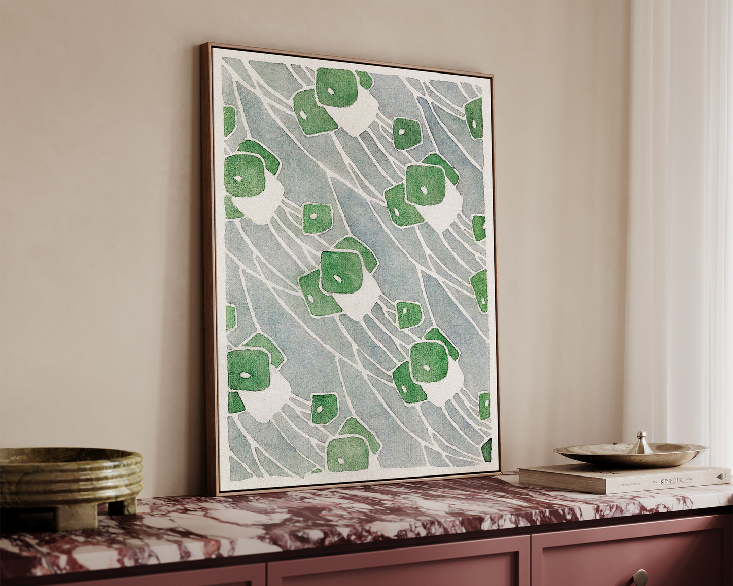 Green Abstract Canvas