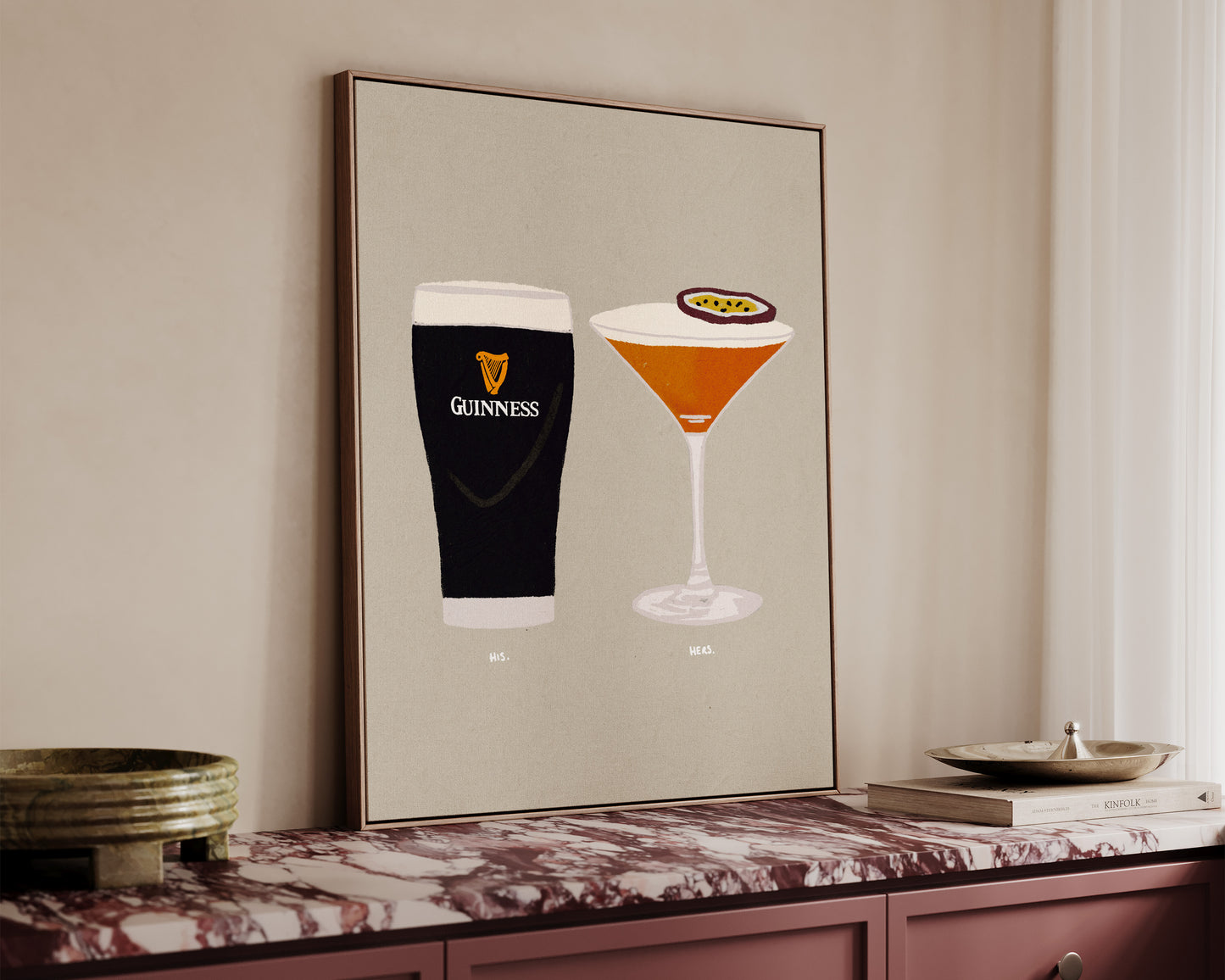 Guinness & Pornstar Martini Canvas