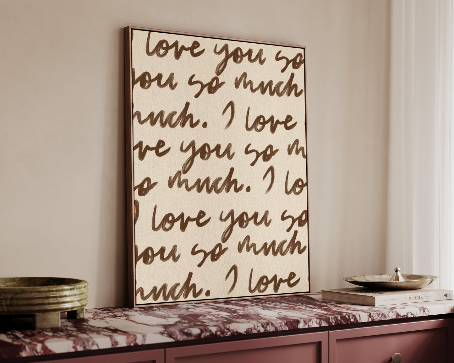 I Love You So Much Portrait Canvas