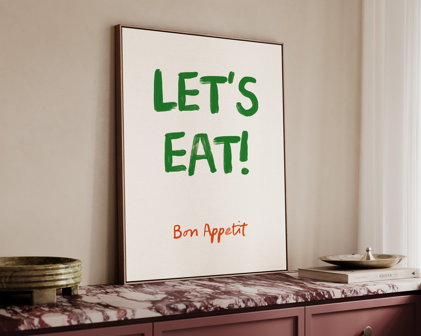 Let's Eat Canvas