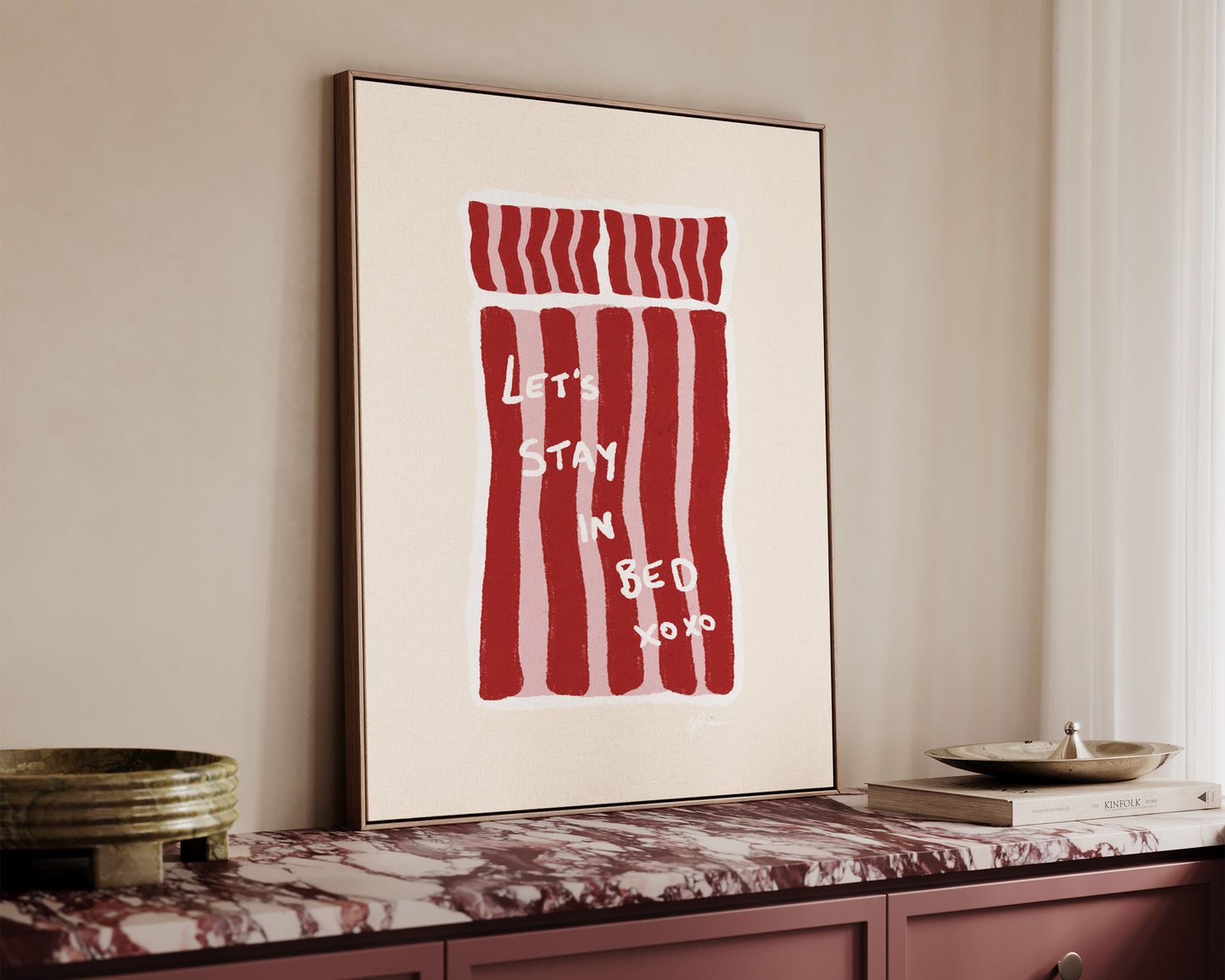 Lets Stay In Bed Canvas