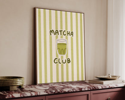 Matcha Club Stripes Canvas