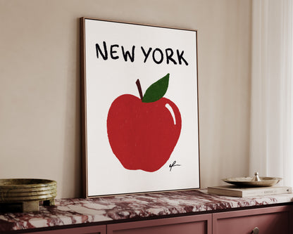 New York Big Apple Canvas