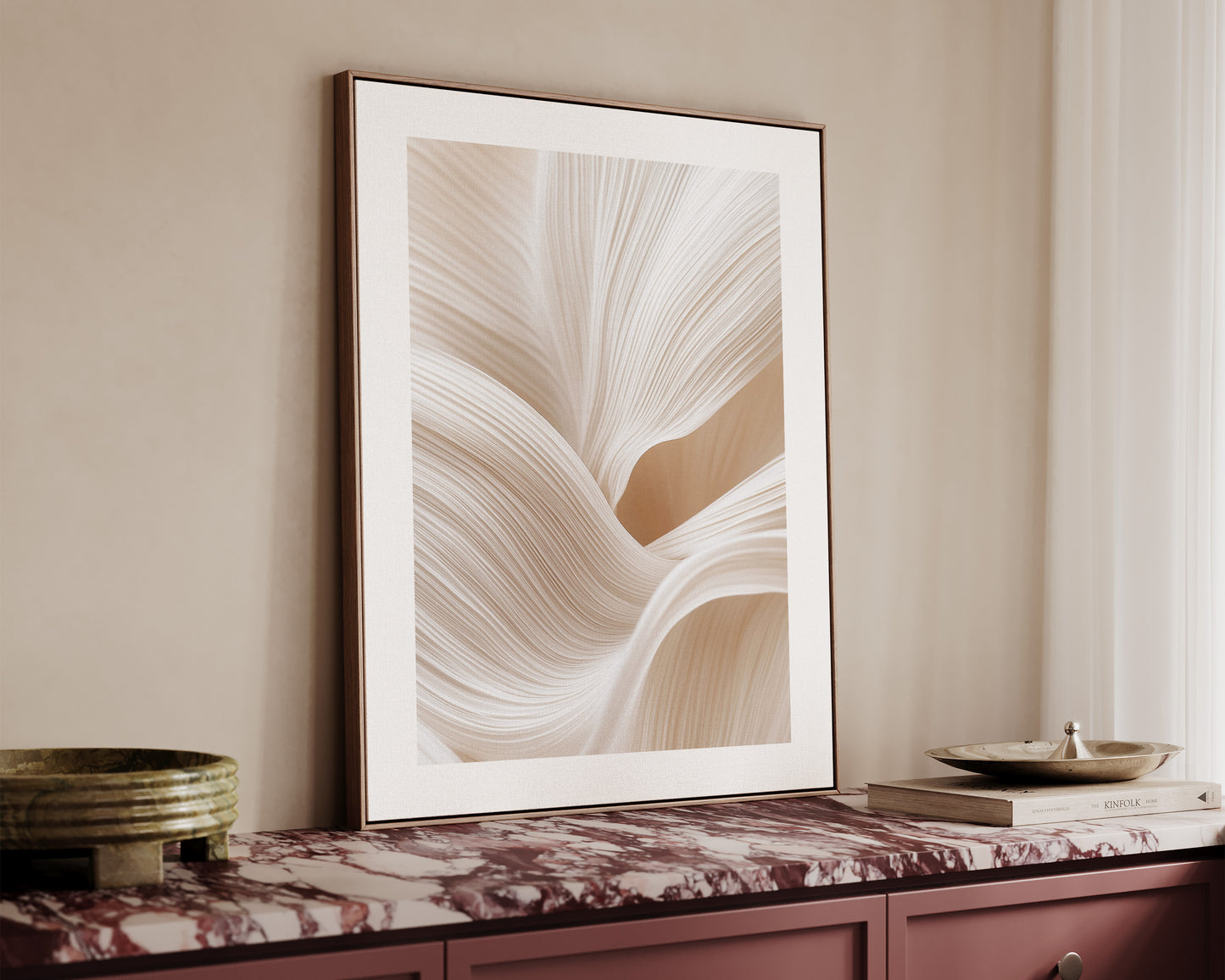 Organic Waves Canvas