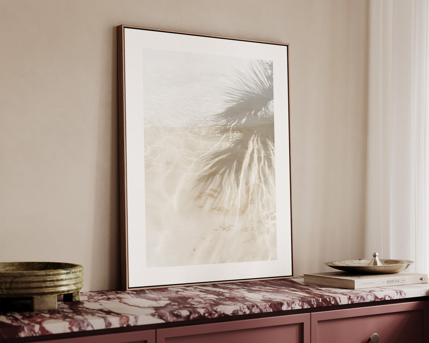 Palm Tree Shadows Canvas