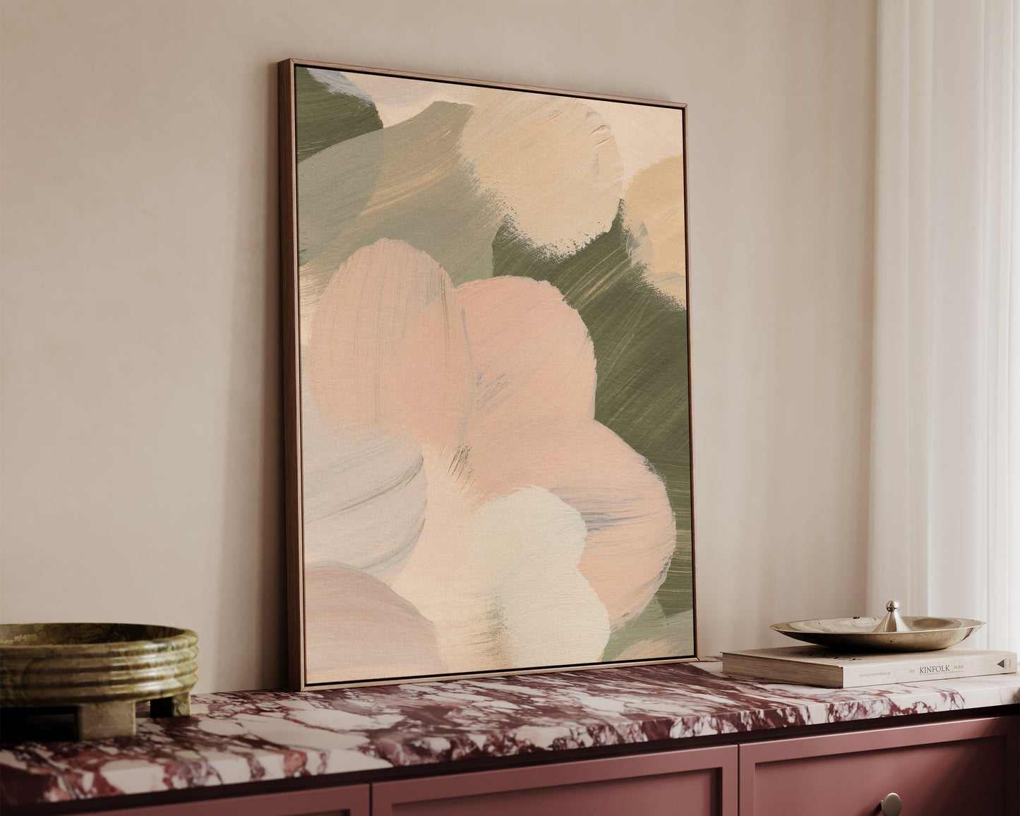 Pink & Green No. 2 Canvas