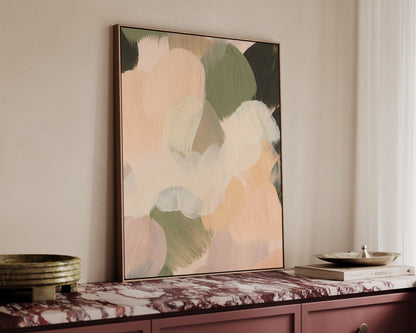 Pink & Green No. 3 Canvas