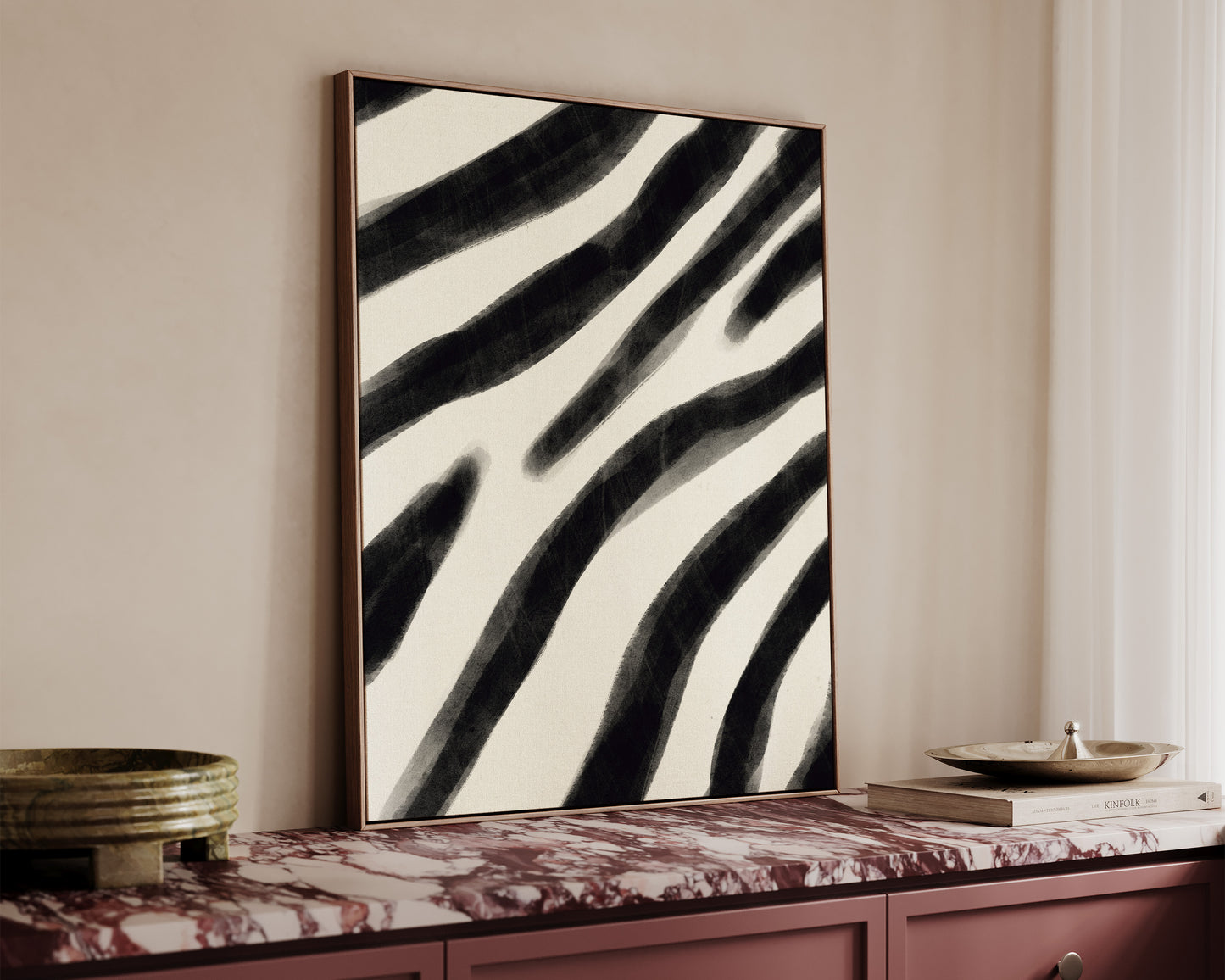 Zebra Print Canvas