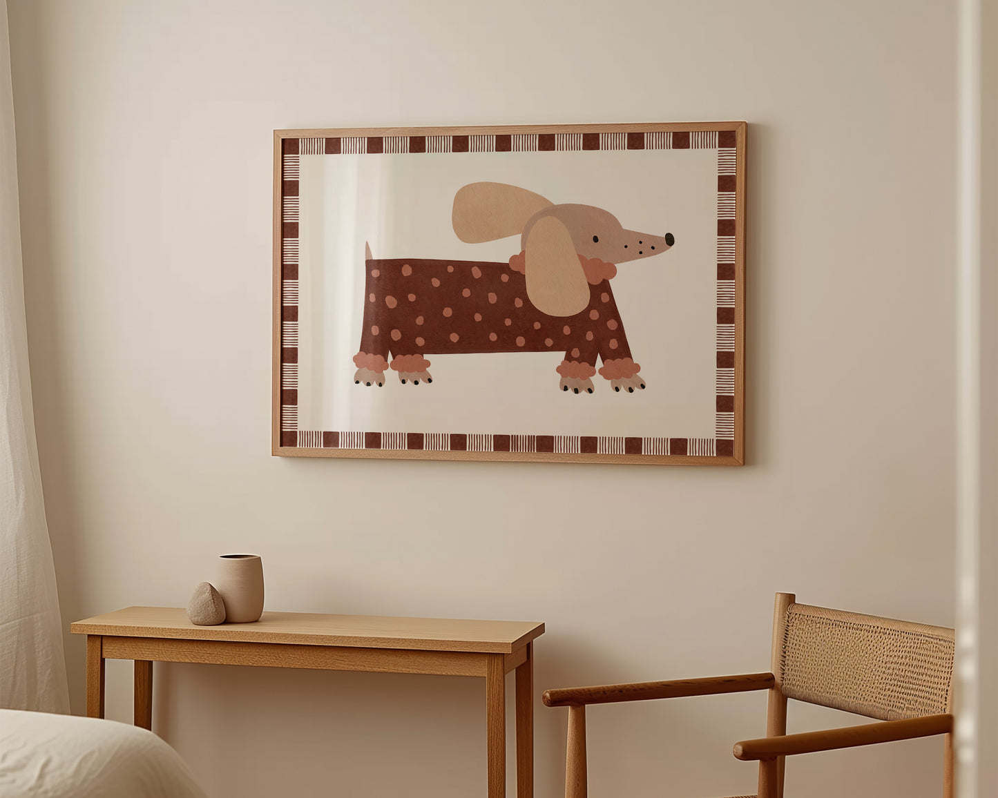 Polka Dot Dog Print