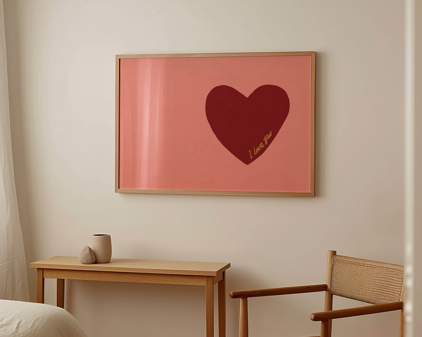 I Love You Heart Print