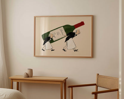Wine Waiters Print