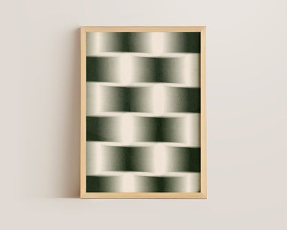 Green Chessboard Print