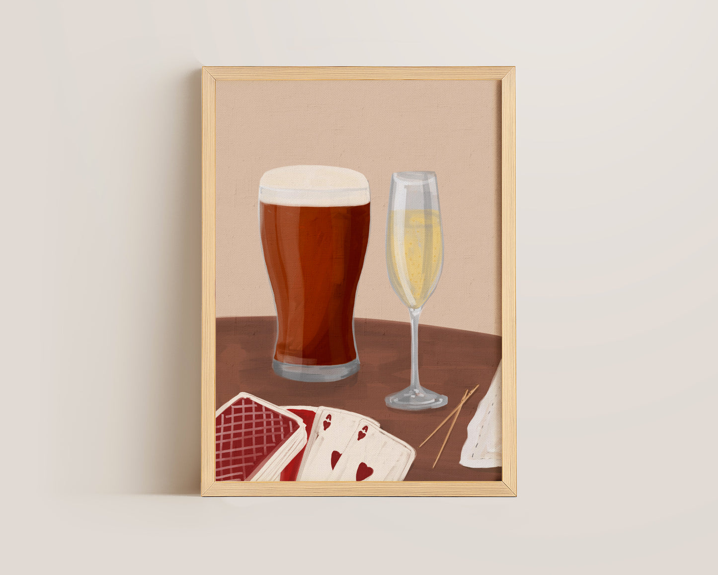 Ale & Prosecco Date Night Print