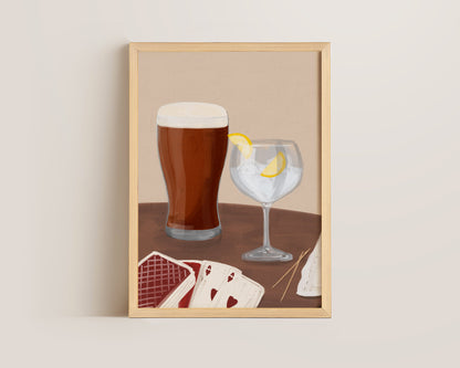 Ale & G&T Date Night Print