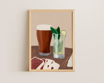 Ale & Mojito Date Night Print