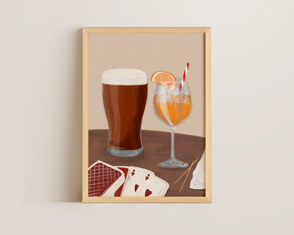 Ale & Orange Spritz Date Night Print