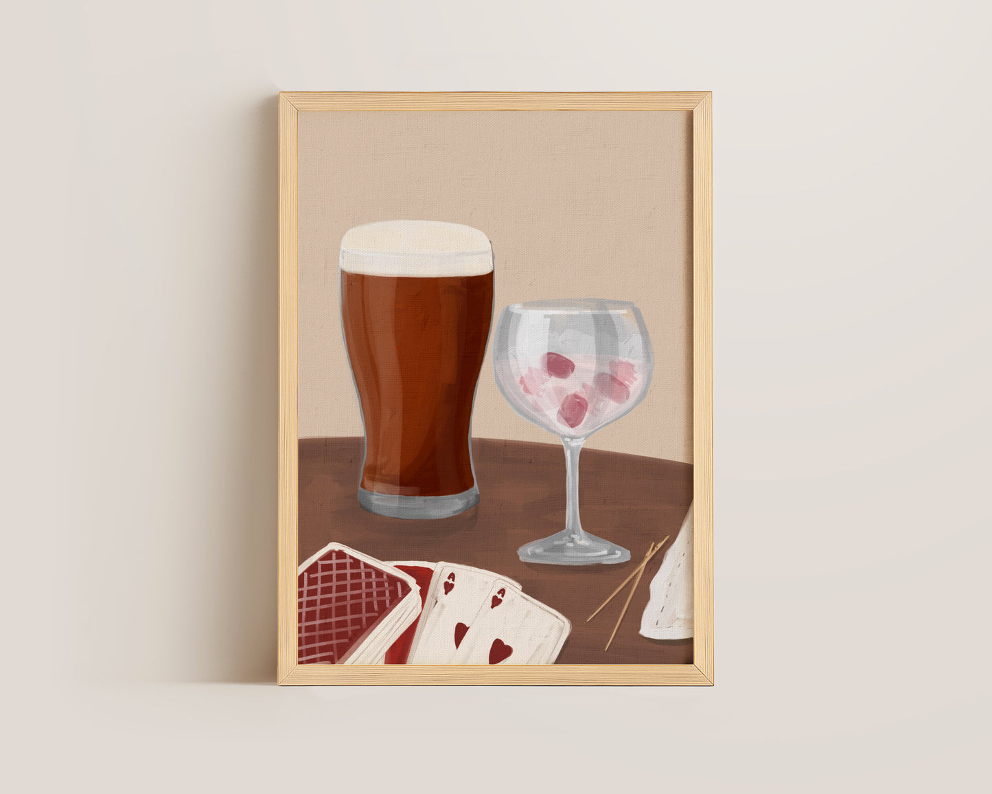 Ale & Pink Gin Date Night Print