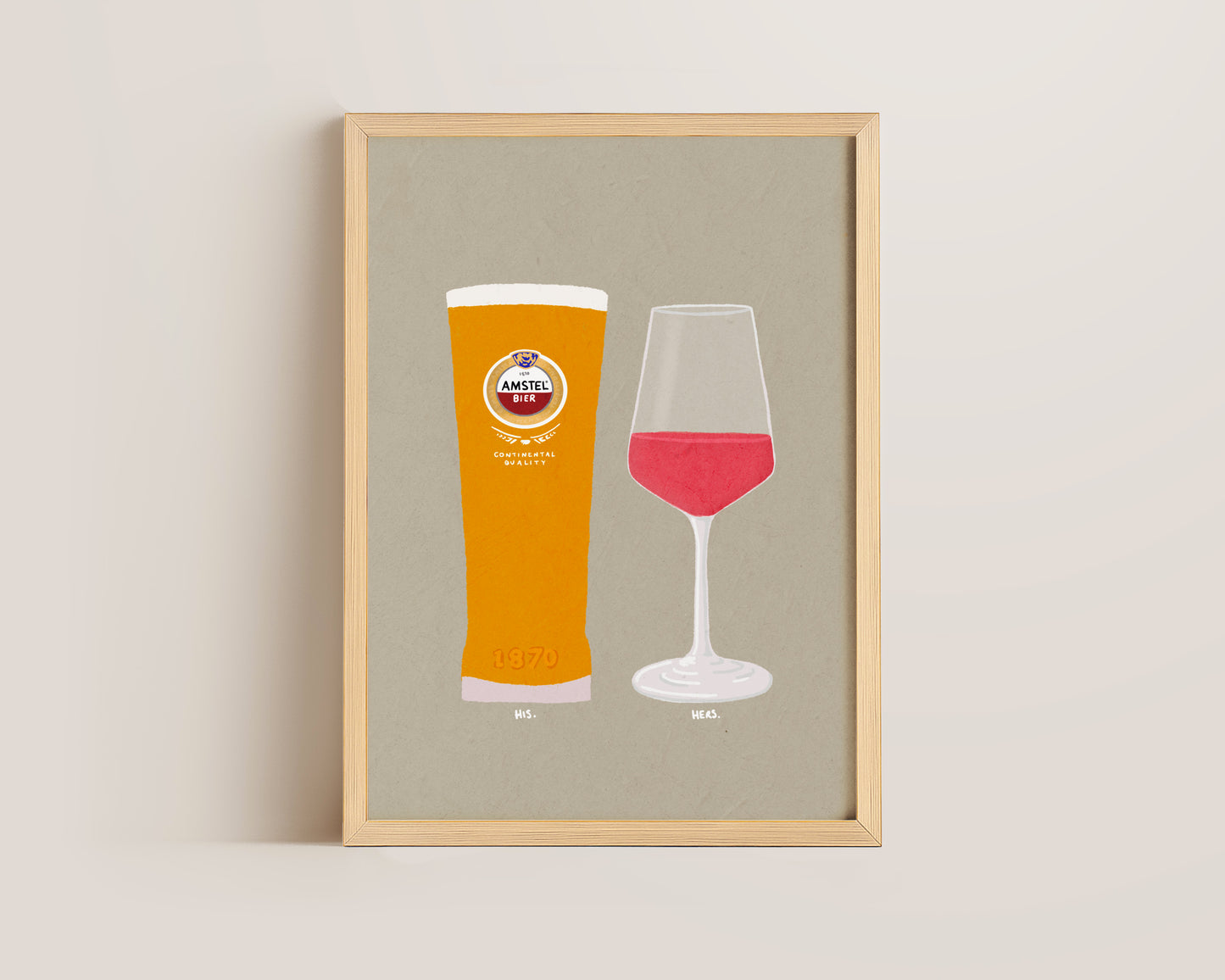 Amstel & Rose Print